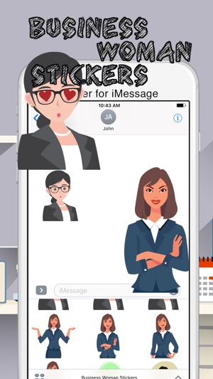 Business Woman Stickers(圖3)-速報App