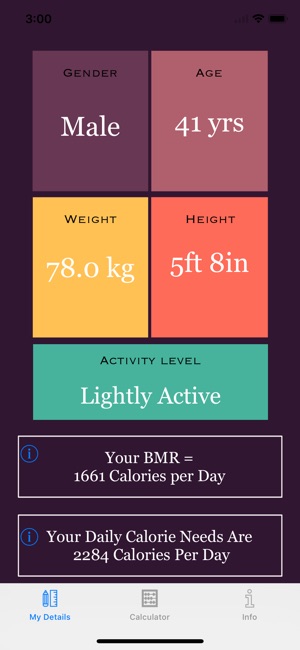 Weight Loss Calorie Calculator