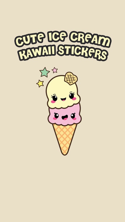 Cute Ice Cream Kawaii Stickers