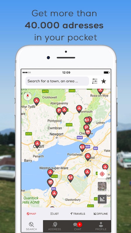 CaraMaps - Motorhome campsites