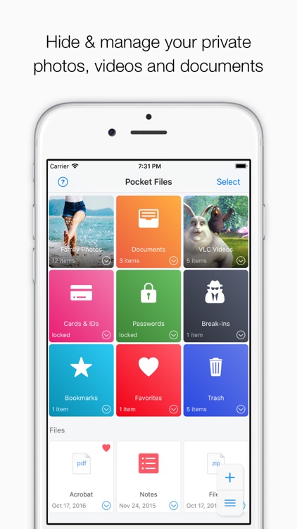 Pocket Files: Photo Lock+Vault