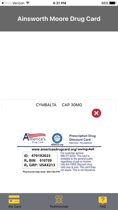 Moore Drug Card screenshot 2