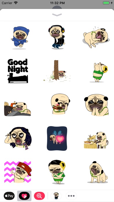 Pug Dog Animated Sticker Pack screenshot 3