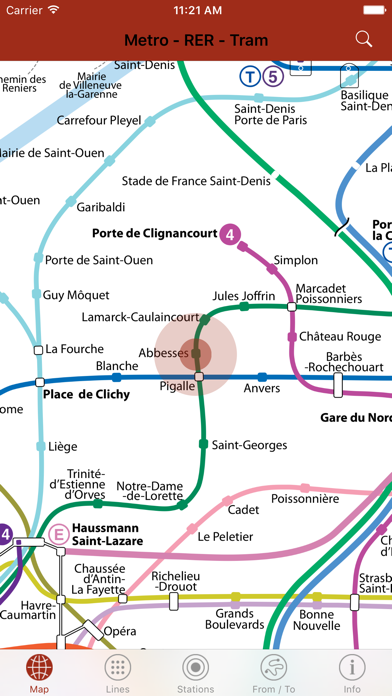 Paris By Metro – Easy subway, Train & Tram Maps Screenshot 1