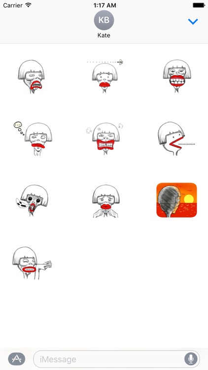 Ugly Girl Emoji Sticker