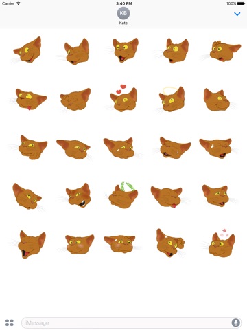 Brown Cat emoji screenshot 2