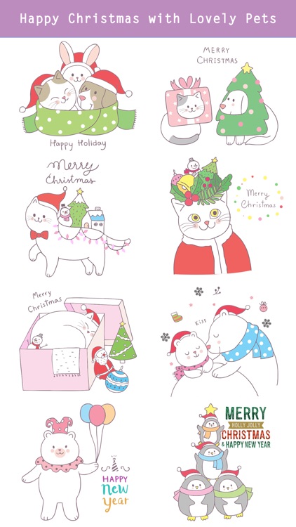 Cute Hand Drawn Christmas Pack screenshot-3