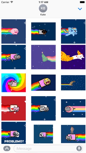 Animated Cute Nyan Cat Sticker