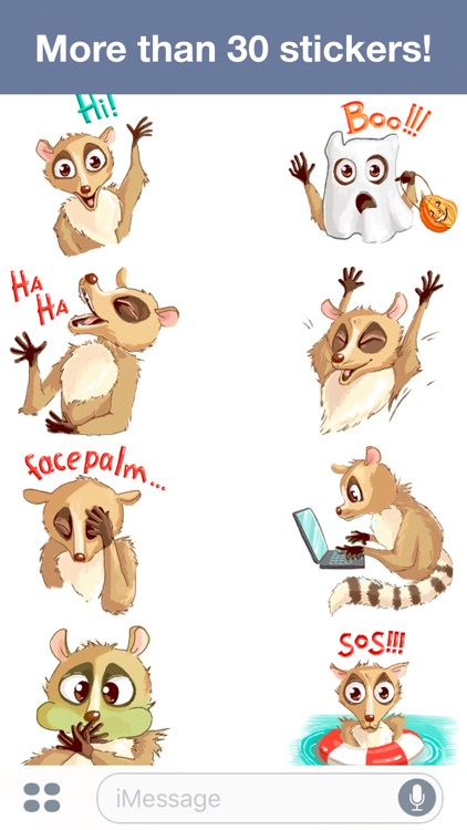 Lemur - Cute stickers