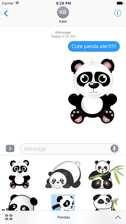 Cute Panda Bear Stickers