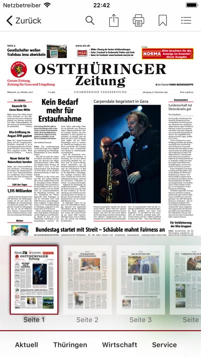 Ostthüringer Zeitung E-Paper screenshot 2