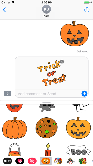 How to cancel & delete Happy Halloween Scary Sticker from iphone & ipad 2