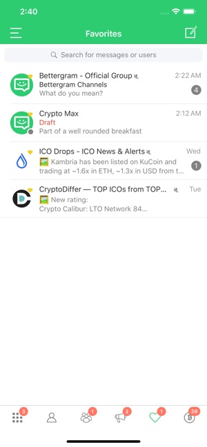 Bettergram - Crypto Chat App(圖3)-速報App