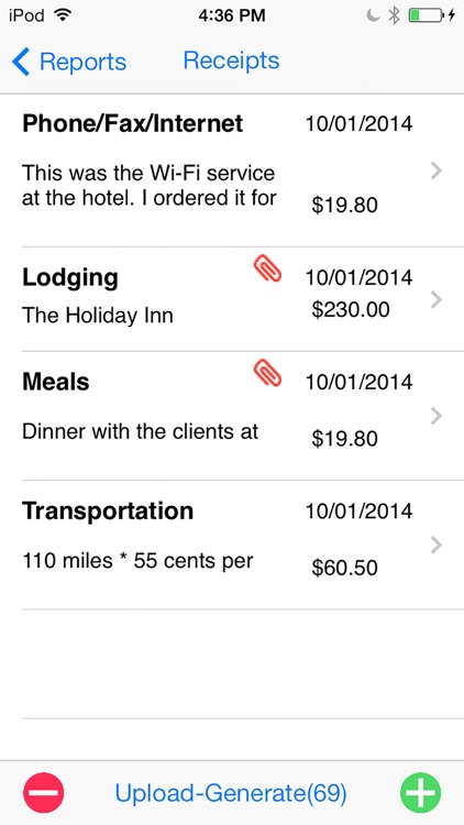 Expense Report for iPhone screenshot-4