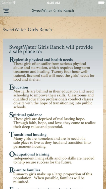 Sweetwater Girls Ranch