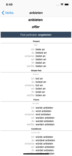 German Verb Blitz(圖9)-速報App