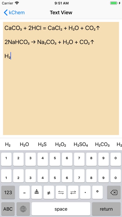 kChem - Chemistry Keyboard