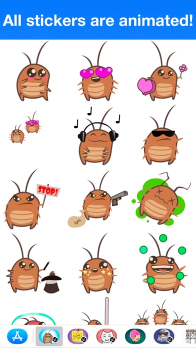Cockroach - Animated stickers screenshot 3