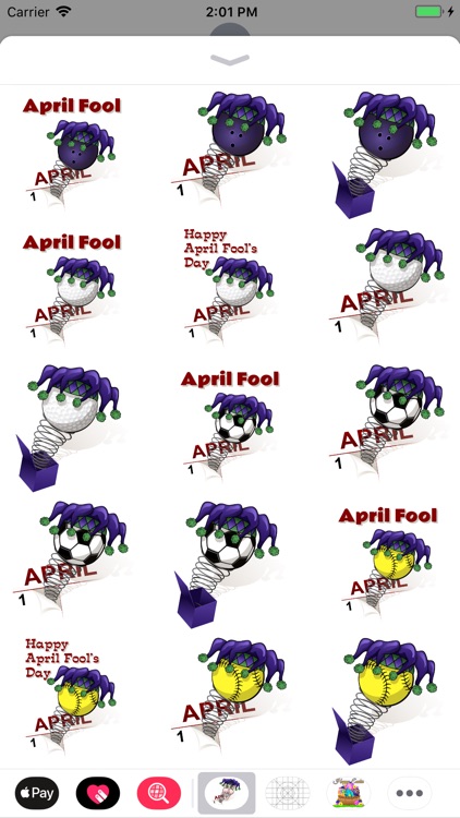 April Fool Sports Stickers