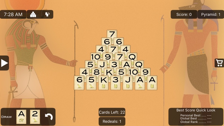 Pyramid Solitaire Lite