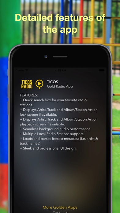 How to cancel & delete Ticos Gold Radio - Costa Rica from iphone & ipad 4
