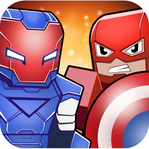 Super-Hero Blocky Craft Avenger Run 3D Icon