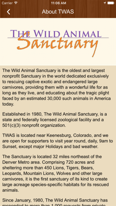 The Wild Animal Sanctuary screenshot 2