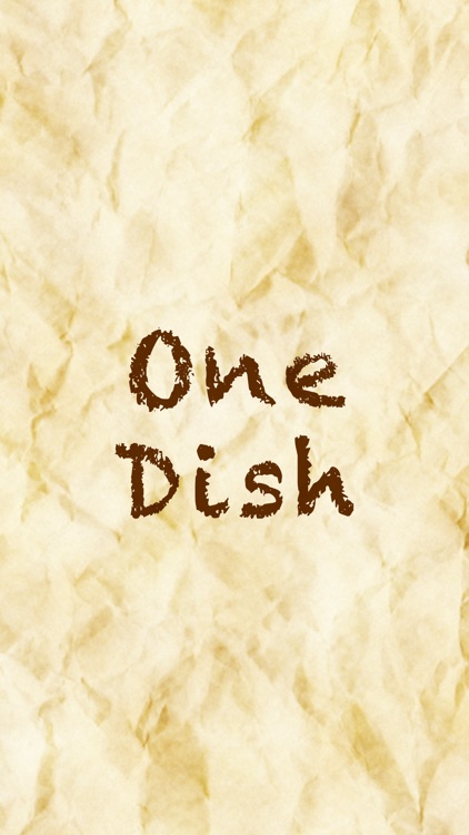 One Dish