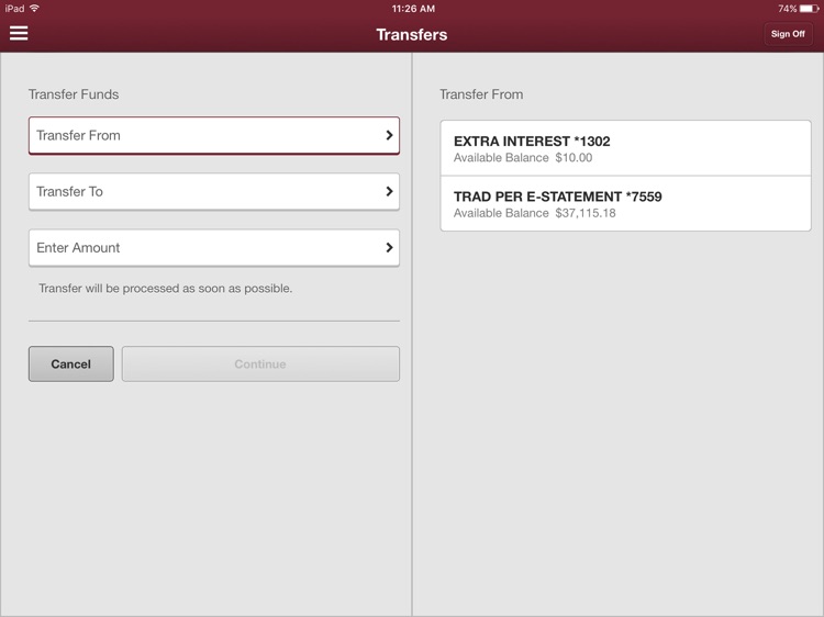 CBLA Mobile Banking for iPad screenshot-4