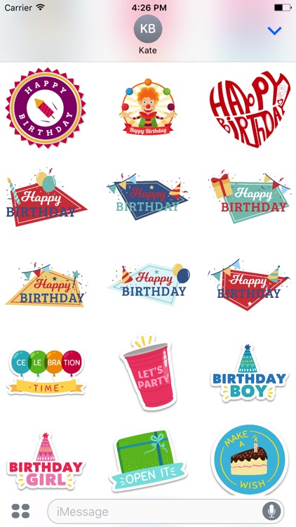 Happy Birthday's - Stickers Pack