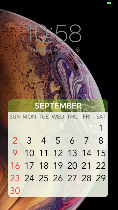 Wallpaper Calendar! screenshot 2