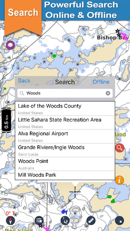 Lake Of the Woods gps offline chart for boaters