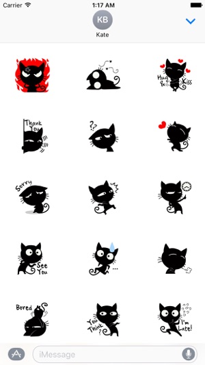 Funny Black Cat Stickers(圖2)-速報App