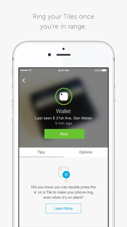 Tile - Find & track your lost phone, wallet, keys