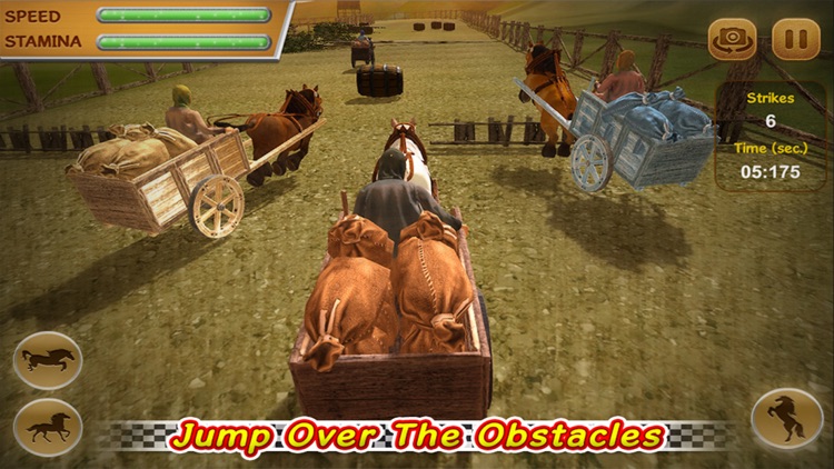 Horse Cart Racing Derby 3D Pro screenshot-4