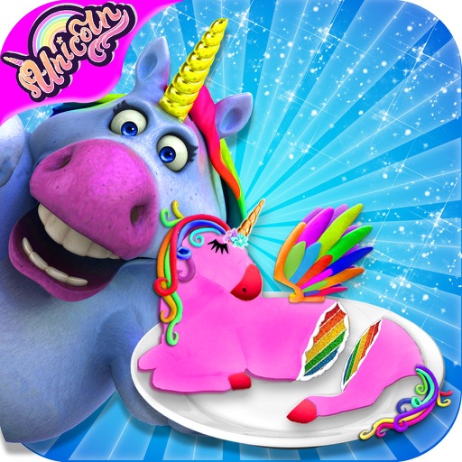 Fat Unicorn Cooking Pony Cake