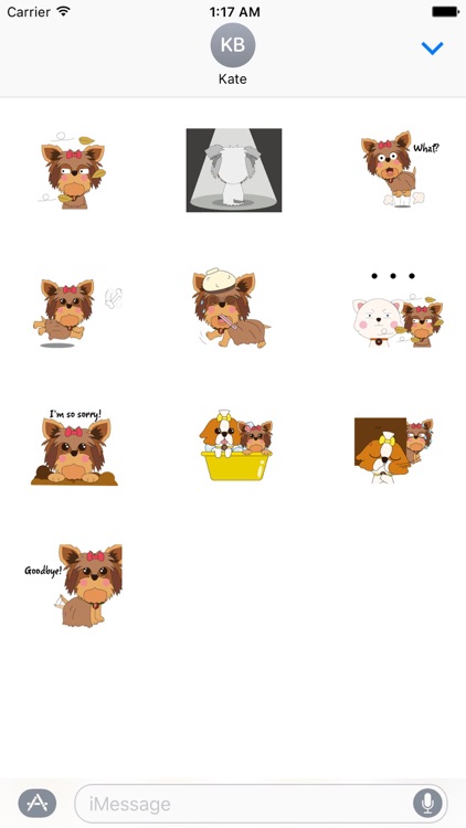 Yorkshire Terrier Dog - YorkieMoji Sticker