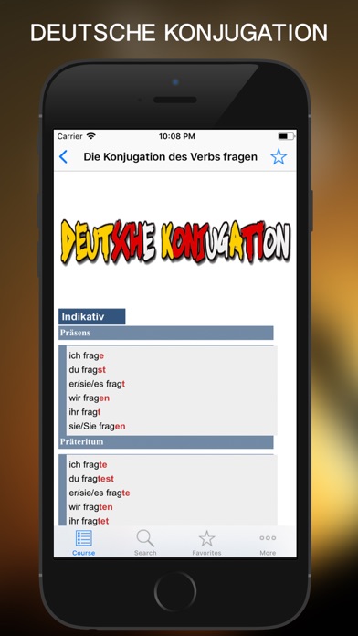 Deutsches Verb konjugieren screenshot 3