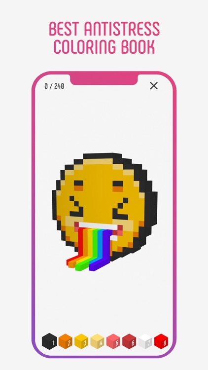 Coloring Happy Pixels 3D