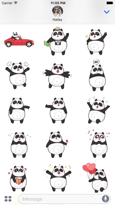 Panda Bear Stickers & Emoji screenshot 4