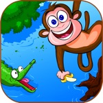 A Silly Monkey - cut the vines and swing from rope to rope to land on the island