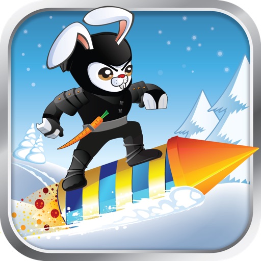 Racing Ninja Bunnies - XMAS nitro rocket warrior multiplayer christmas stunt action game for kids! iOS App