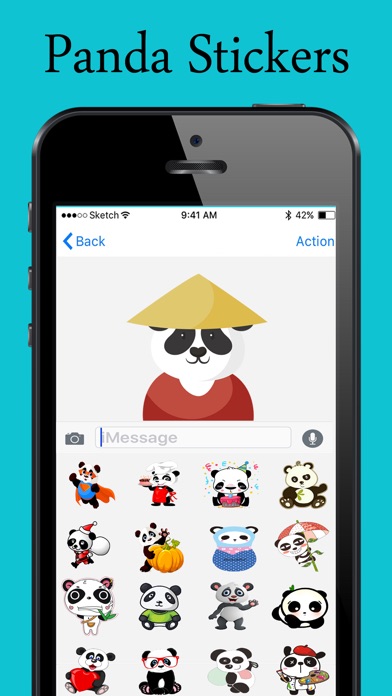 Lovely Panda Stickers & Emojis screenshot 3