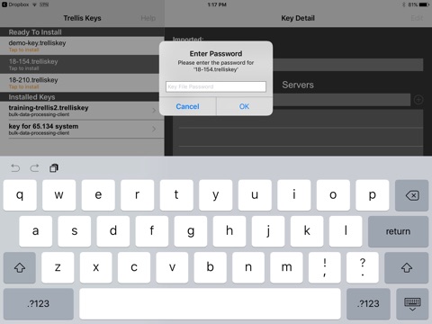 Mobile Access Key Manager screenshot 2