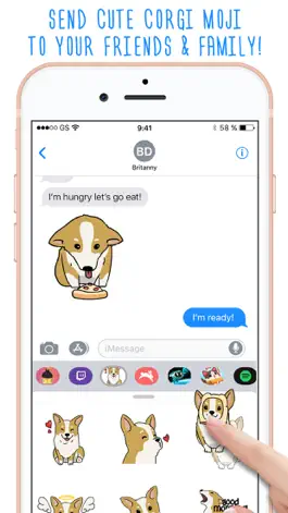 Game screenshot CorgMoji Corgi Emoji Stickers apk