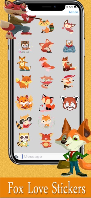 Fox Fun Emojis Stickers(圖2)-速報App