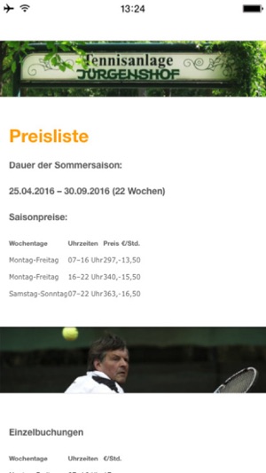 Tennisanlage Jürgenshof(圖4)-速報App