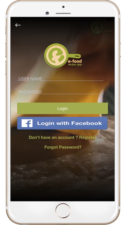 eFood - The  Recipe App