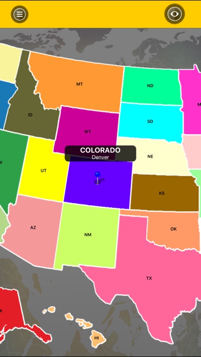 50 States and Capitals screenshot 2