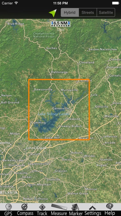 Lake Sidney Lanier GPS Charts screenshot-4